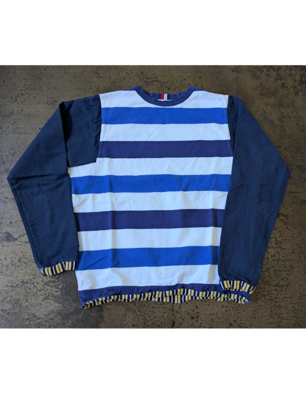 Hilfiger Edition men's oversized raglan striped long sleeve t-shirt, size M-L